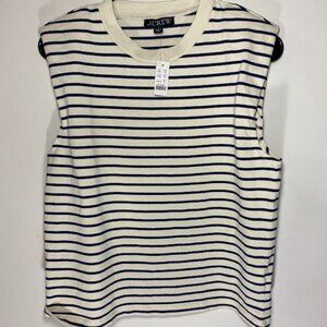 J. Crew Striped Sleeveless Sweater